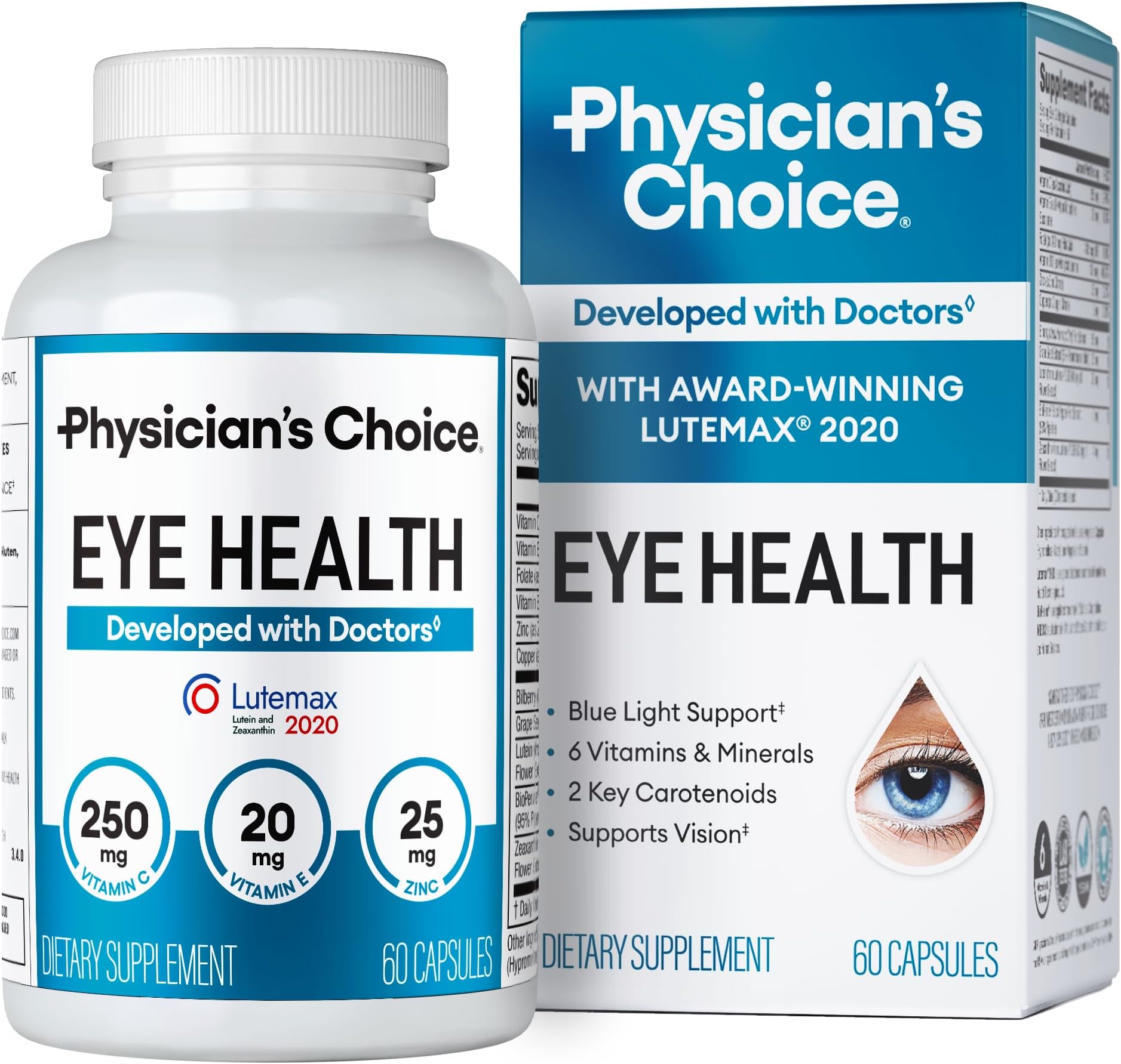 Areds 2 Eye Vitamins Plus Bilberry Extract (Clinically Proven)