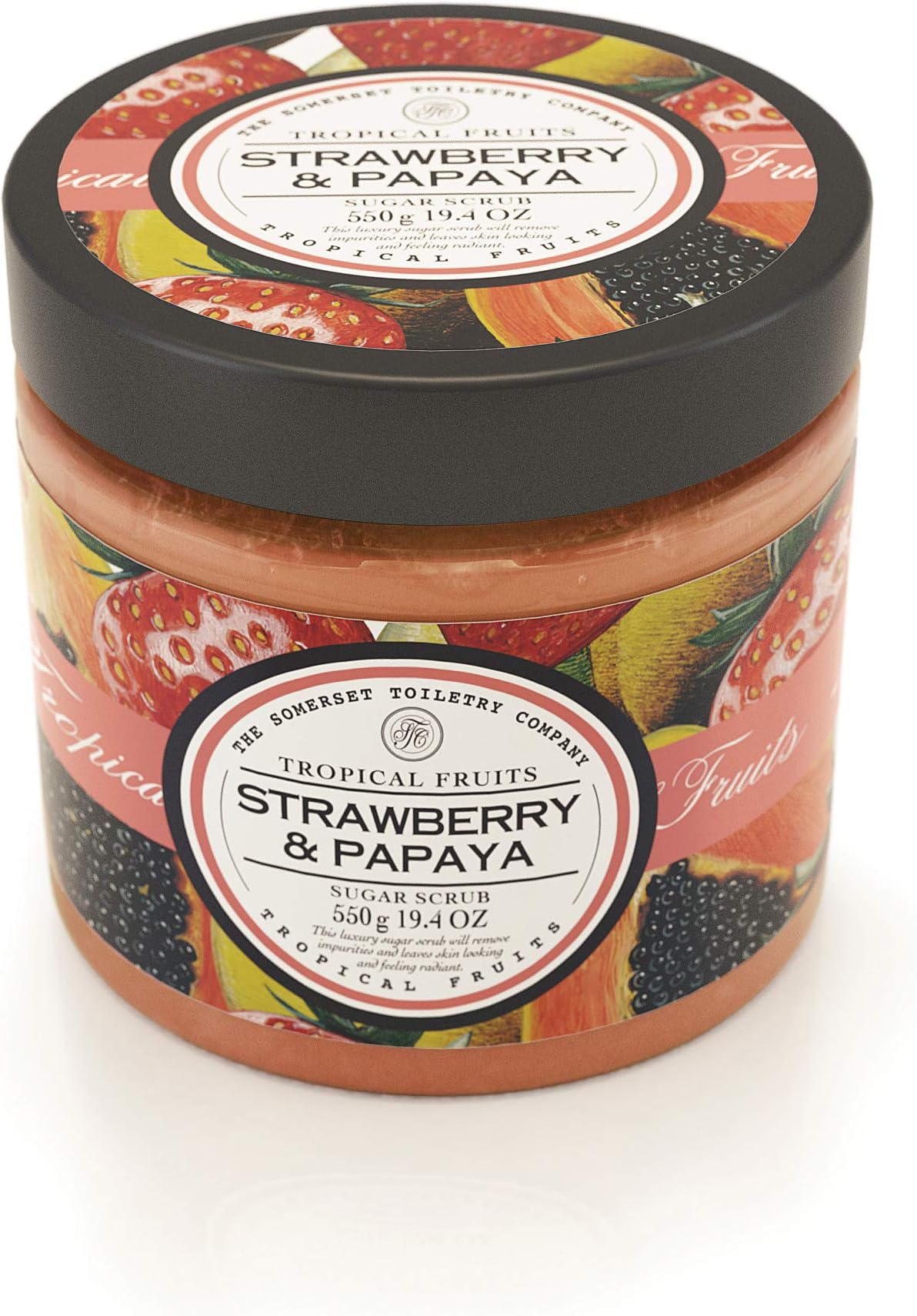Tropical Fruits Strawberry and Papaya Sugar Scrub 500 g