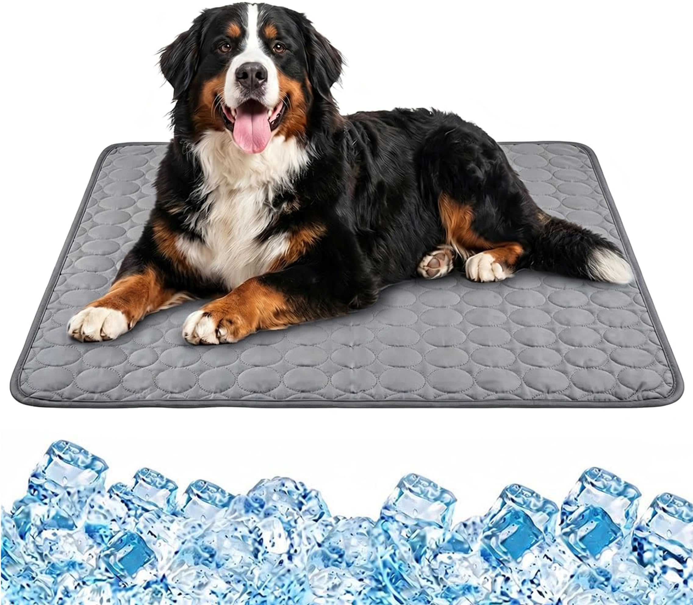 Kdely 2026 Upgraded Cooling Mat for Dogs & Cats, Washable Portable Cooling Mat for Pets, Pet Sleeping Mat for Home & Outdoor, Keep Cooling for Pets (Dark Grey, 50 * 60cm)