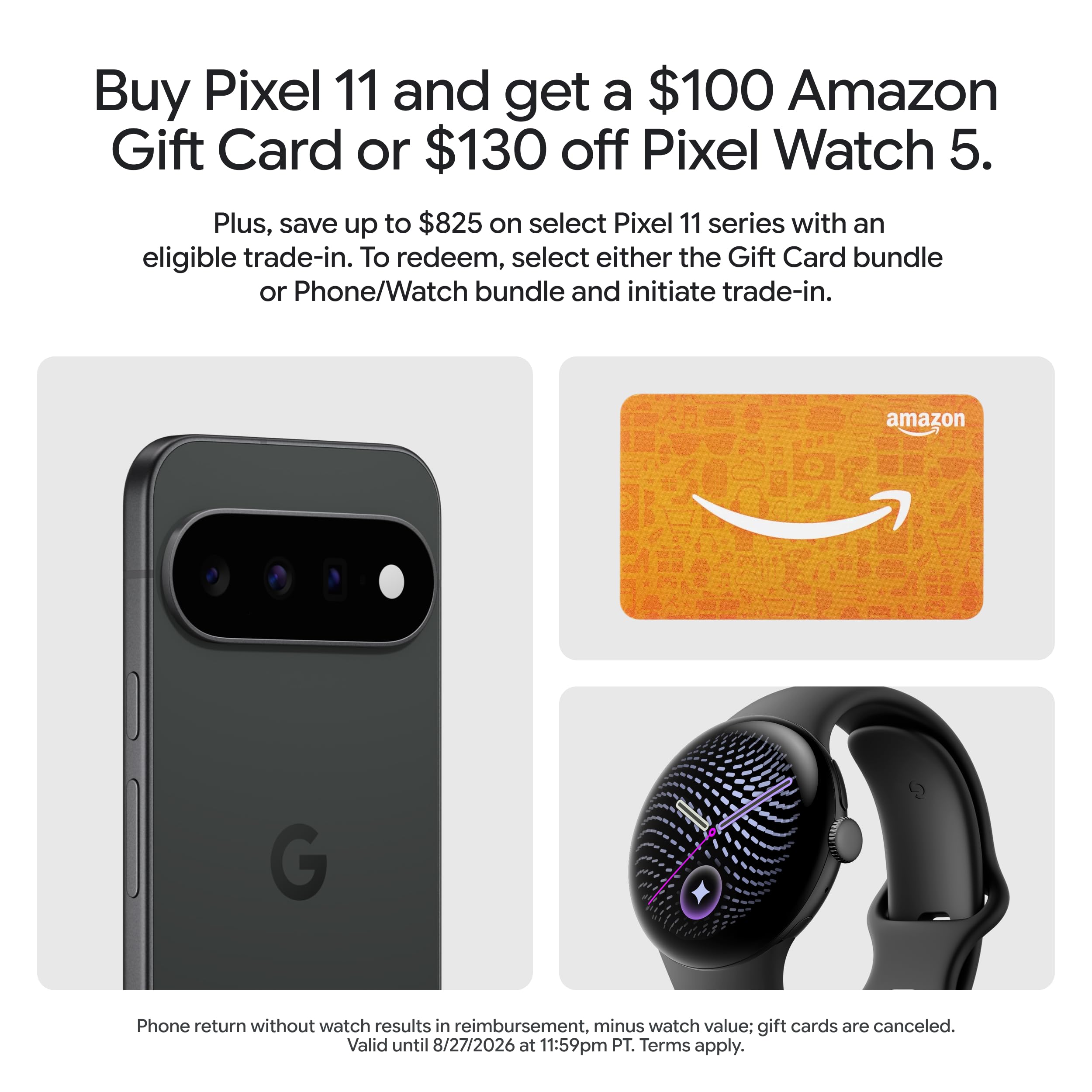 Google Pixel 11 Obsidian 256 GB本体 Amazon.com: Google Pixel 11 - Obsidian - 256 GB with $100 Amazon