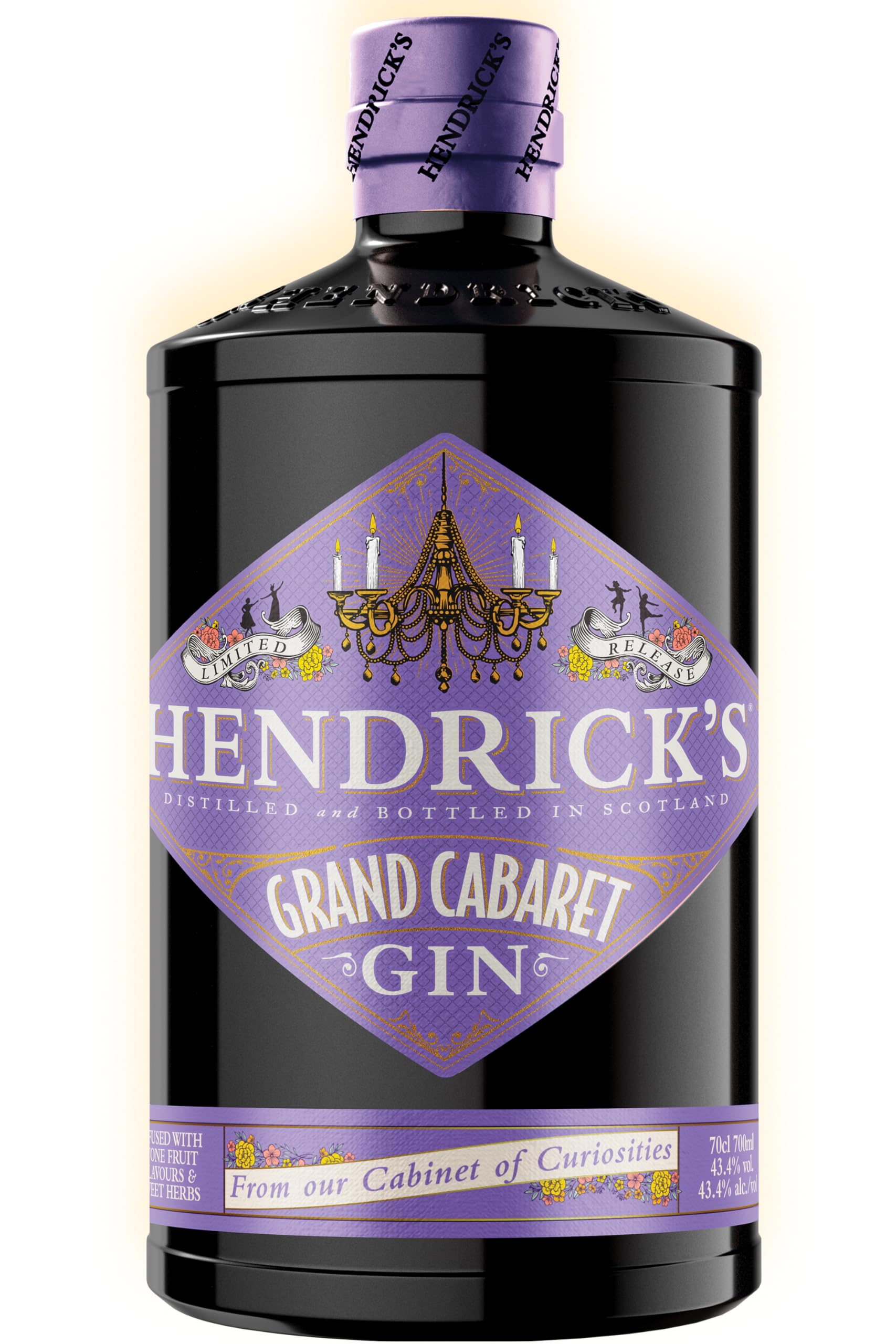 Hendrick's Grand Cabaret Gin, Limited Release, 70cl - mit sinnlichem Aroma von köstlichem Steinobst und einem Hauch aromatischer Kräuter