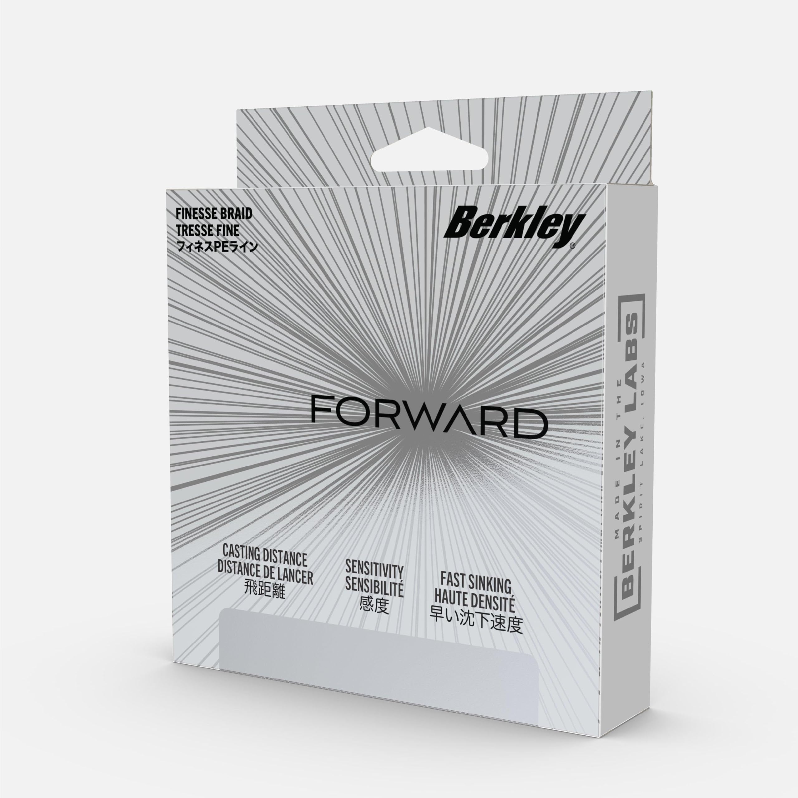 Berkley Forward Braid Lenza | Lenza super sottile ad alta sensibilità per spinning, esca e pesca di precisione | Lanci e fluidi e maggiore sensibilità | Disponibile in diversi colori e dimensioni