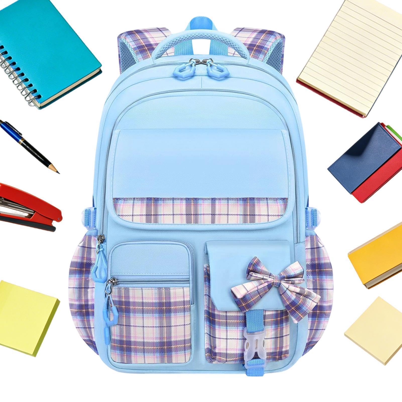 Zaini Per Bambine E Ragazze Impermeabile Multitasche Cerniera Liscia | Zaino Bambini Grandi Porta Libri Per Studenti Adolescenti Medie Viaggio Outdoor Campeggio Escursionismo Weekend Road Trip