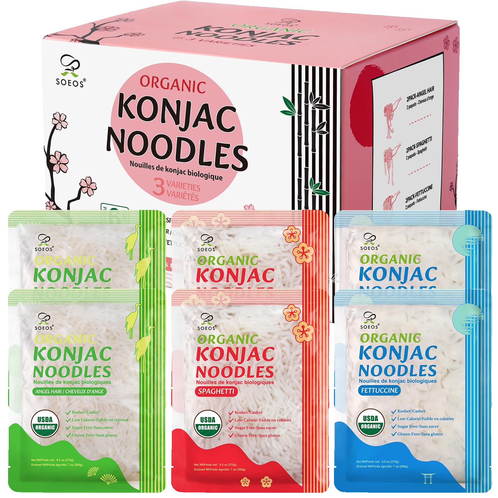Soeos Organic Konjac Noodles