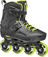 Rollerblade Lightning Men's Urban Inline Skates - Molded Comfort, 80mm Wheels, Adjustable Fit, Black/Lime