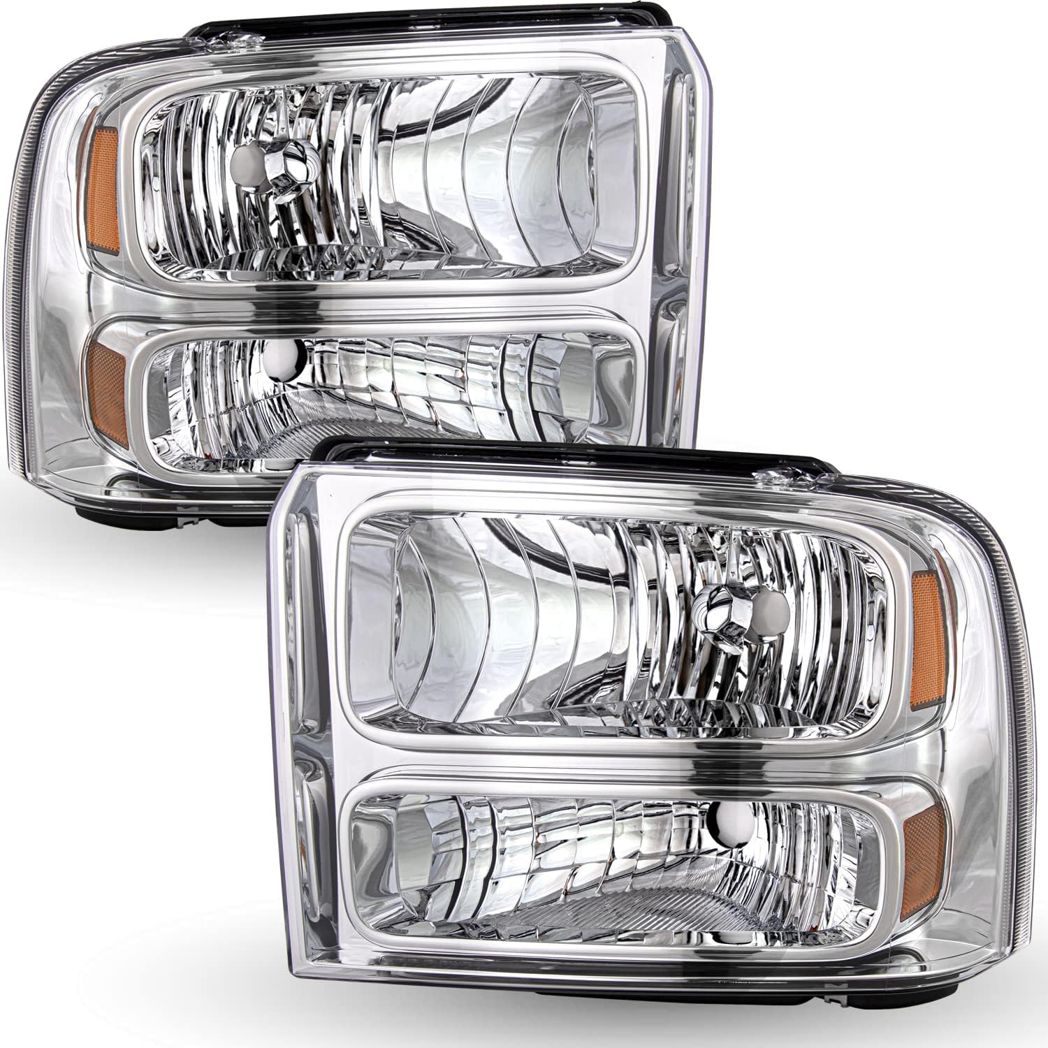 TUSDAR Juego de ontaje de faros delanteros para Ford F250 F350 F450