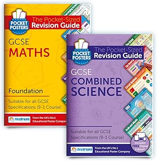 GCSE Maths (Foundation) & Science Study Pack | Pocket Posters: The Pocket-Sized Revision Guides | GCSE Specification | FREE digital editions with over 1,000 Maths assessment questions!