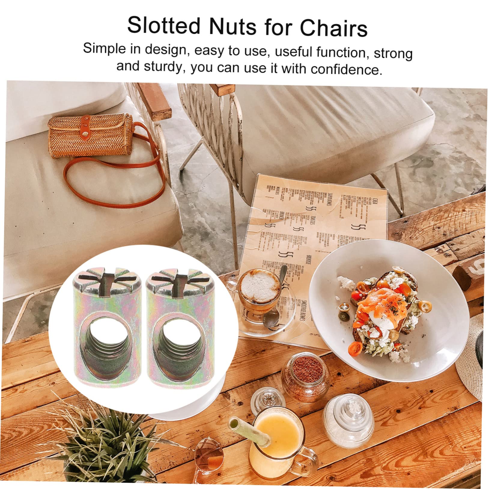 ABOOFAN 20Pezzi Barrel Nut Kit Ricambio per Fissaggi Mobili Slot per Letti e Culle Materiale in Zinco Resistente e Durevole