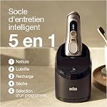 Rasoir Électrique Braun Série 9 Pro 9477cc, Tête 4+1 avec Tondeuse ProLift, PowerCase, Centre SmartCare 5-en-1, Rasoir Électrique avec 60 min d'autonomie, Utilisation Humide & Sec sur Barbe de 1, 3 et 7 Jours