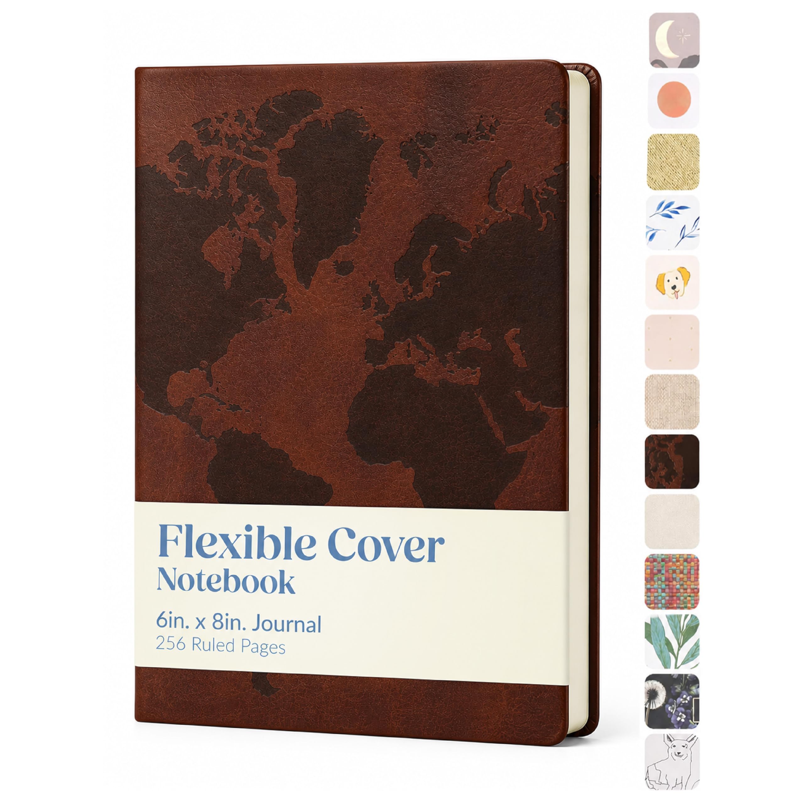Style Journal Brown World Map