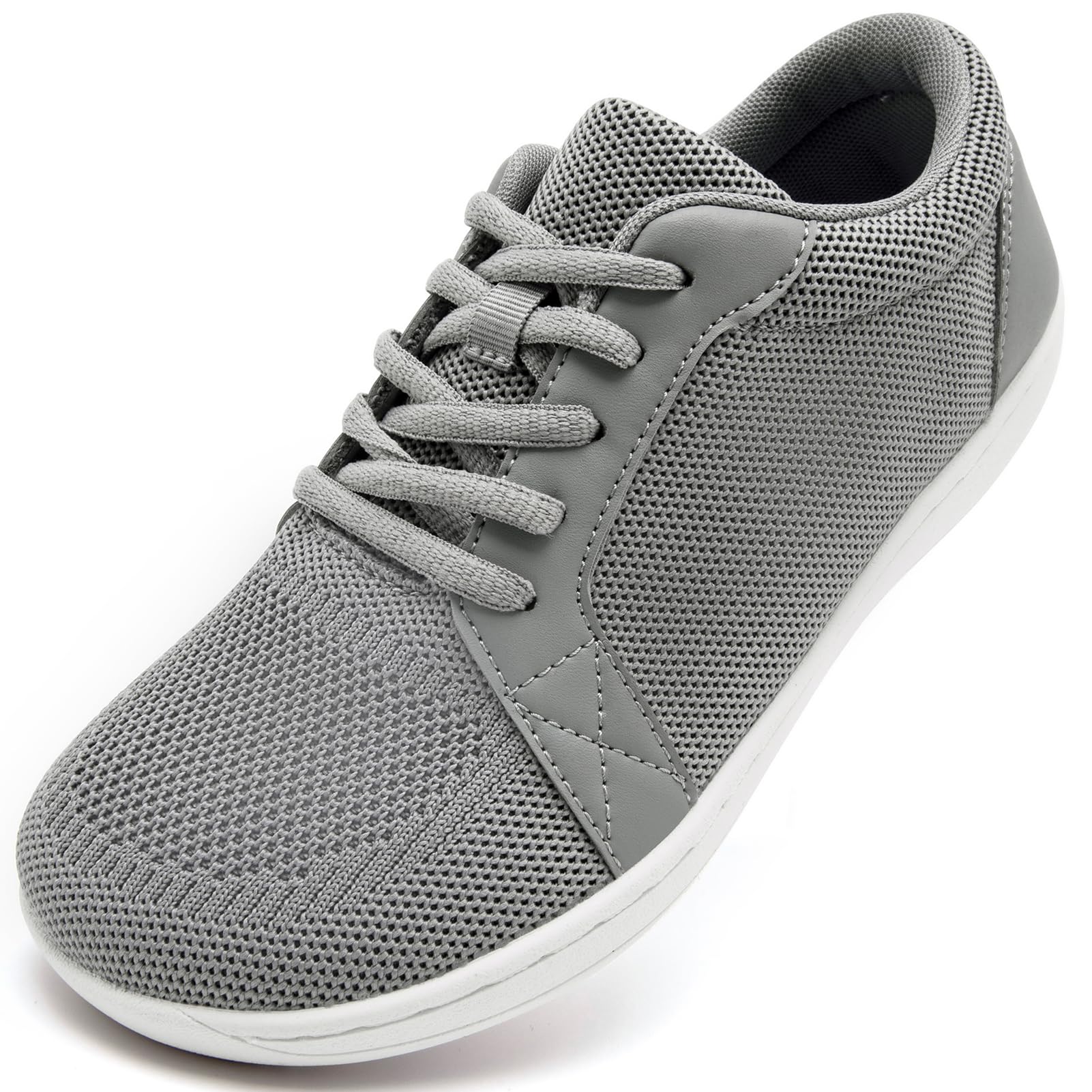 VLHGCG Barfuss Schuhe Damen Barfußschuhe Sneaker mit Breiter Zehenbox Slip On Sportschuhe Bequeme Leichte Turnschuhe Atmungsaktiv Minimalistische Hallenschuhe