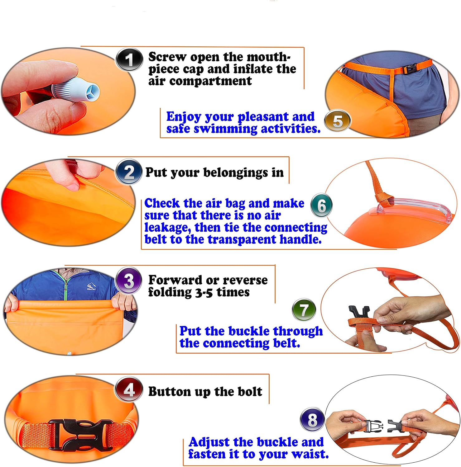 Swim Belts and Buoy for Open Water, Float for Safer Training