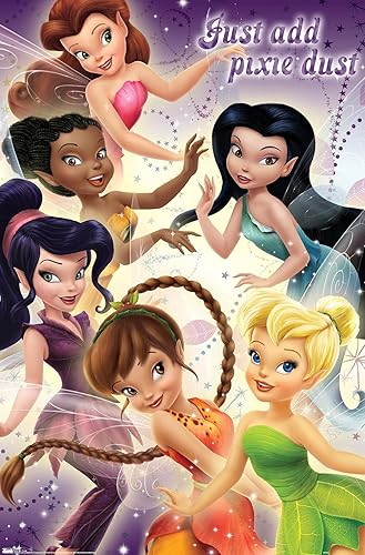 Miniatura 7 de Trends International Disney Tinker Bell - Póster de pared de hadas, 22.375 x 34 pulgadas, versión enmarcada en negro