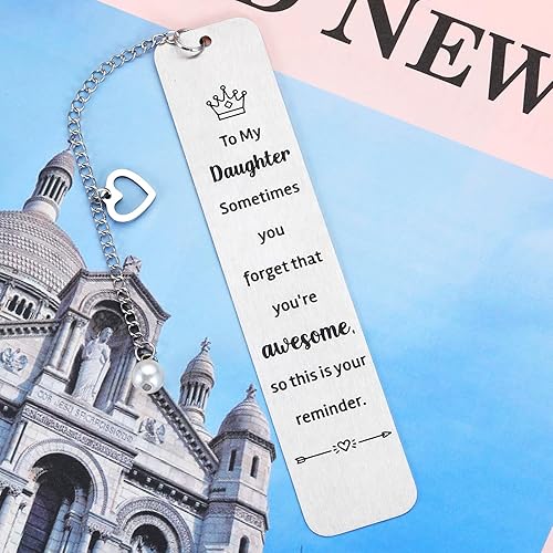 Miniatura 3 de Regalos de doble cara para hija de mamá, papá, regalos de graduación de cumpleaños para hija a mi hija, regalo inspirador para adolescentes,