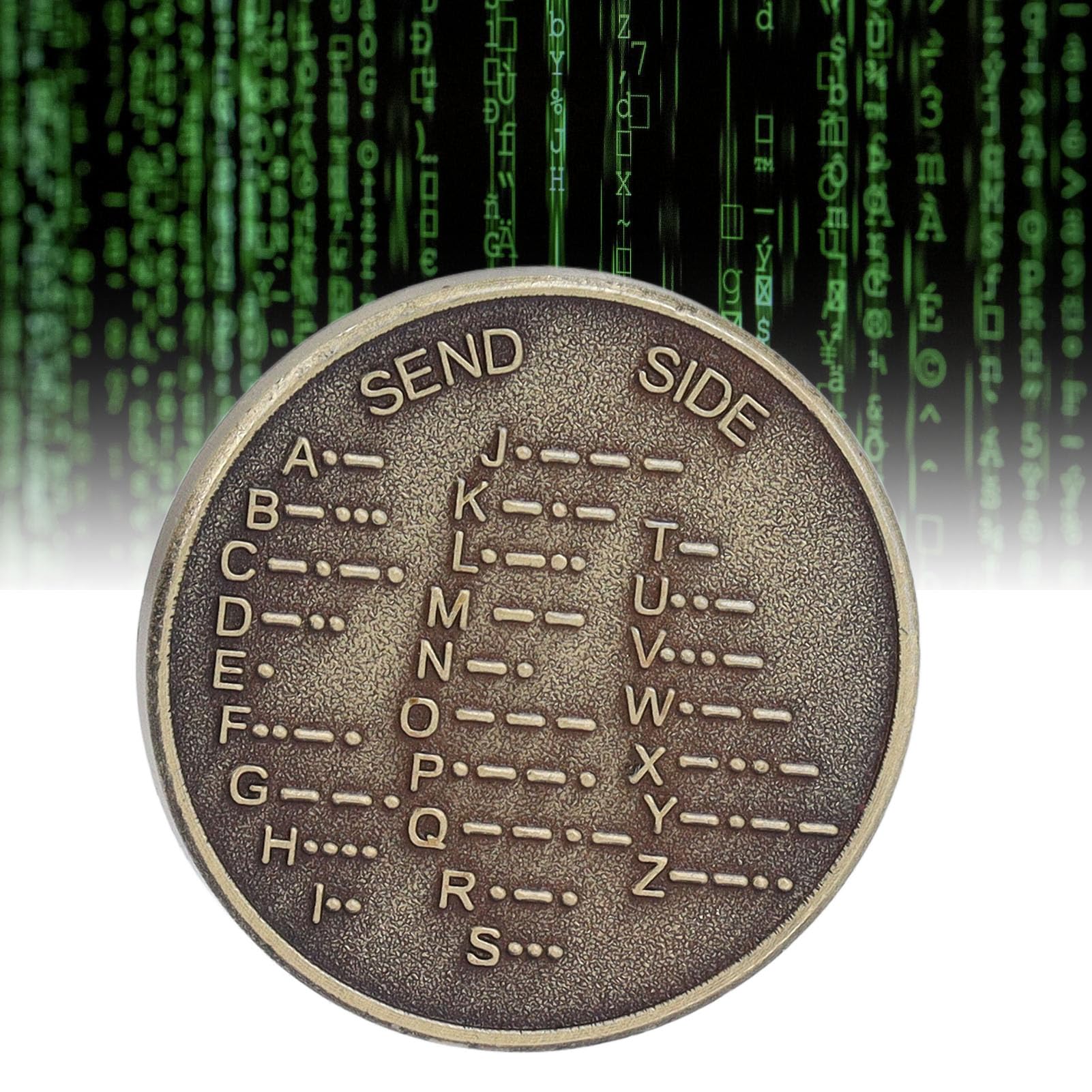 Generic CW Morse Code Monety Ocynkowane Miedziane Monety Pamiątkowe Brąz dla Amatorskich Szkoleniowej dla Początkujących dla Początkujących, Kod Kablowy Powiększanie Wiertarki