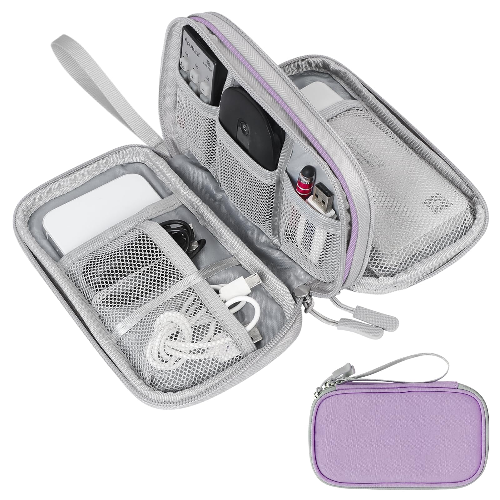 Skycase Kabeltasche,Travel Essentials Tech Pouch Bag,Kabel Organizer Tasche klein für Ladekabel Elektronische Accessoires Power bank Travel Essentials Tech Pouch Bag