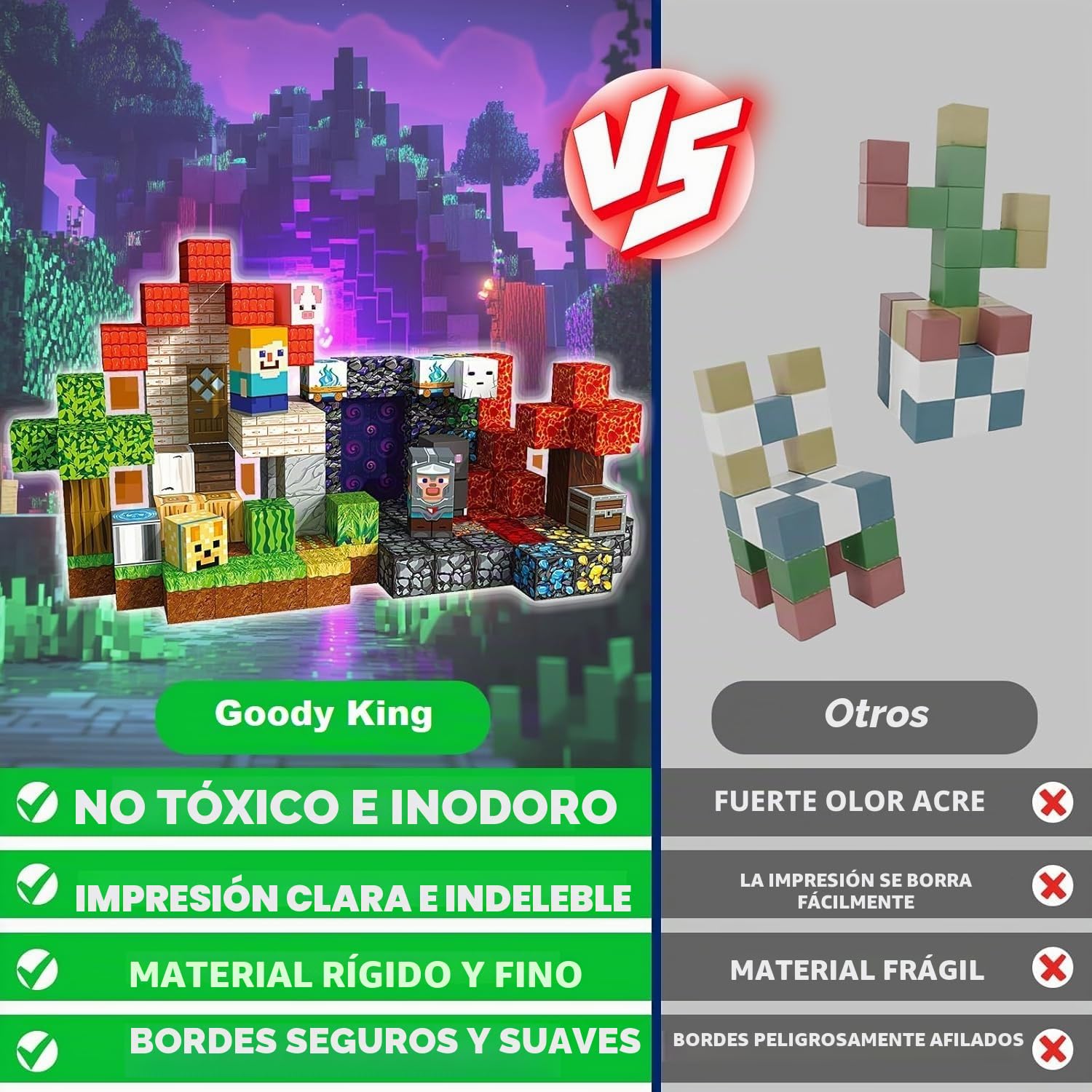 Goody King Bloques Magneticos Construccion Niños 150 Piezas Aventuras en el Bosque con un Viaje en el Tiempo Bloques de Construcción Magnéticos Juguetes de 3 4 5 6 7 8 9 Años Regalos para Niños