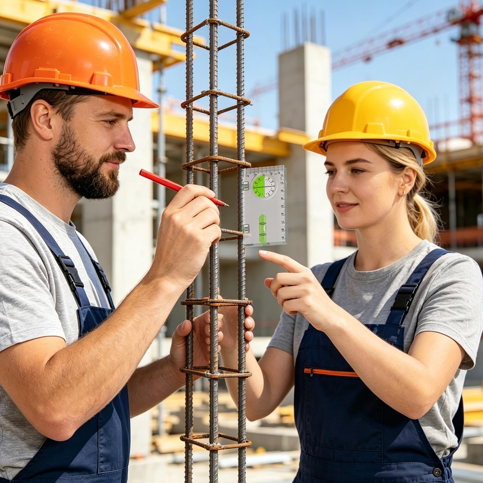 Nivel Magnético | Regla de medición compacta | Mini escalera de construcción,Para Muebles Ebanistería Ocio Creativo Taller Carpintería Cola De Construcción Ingeniería