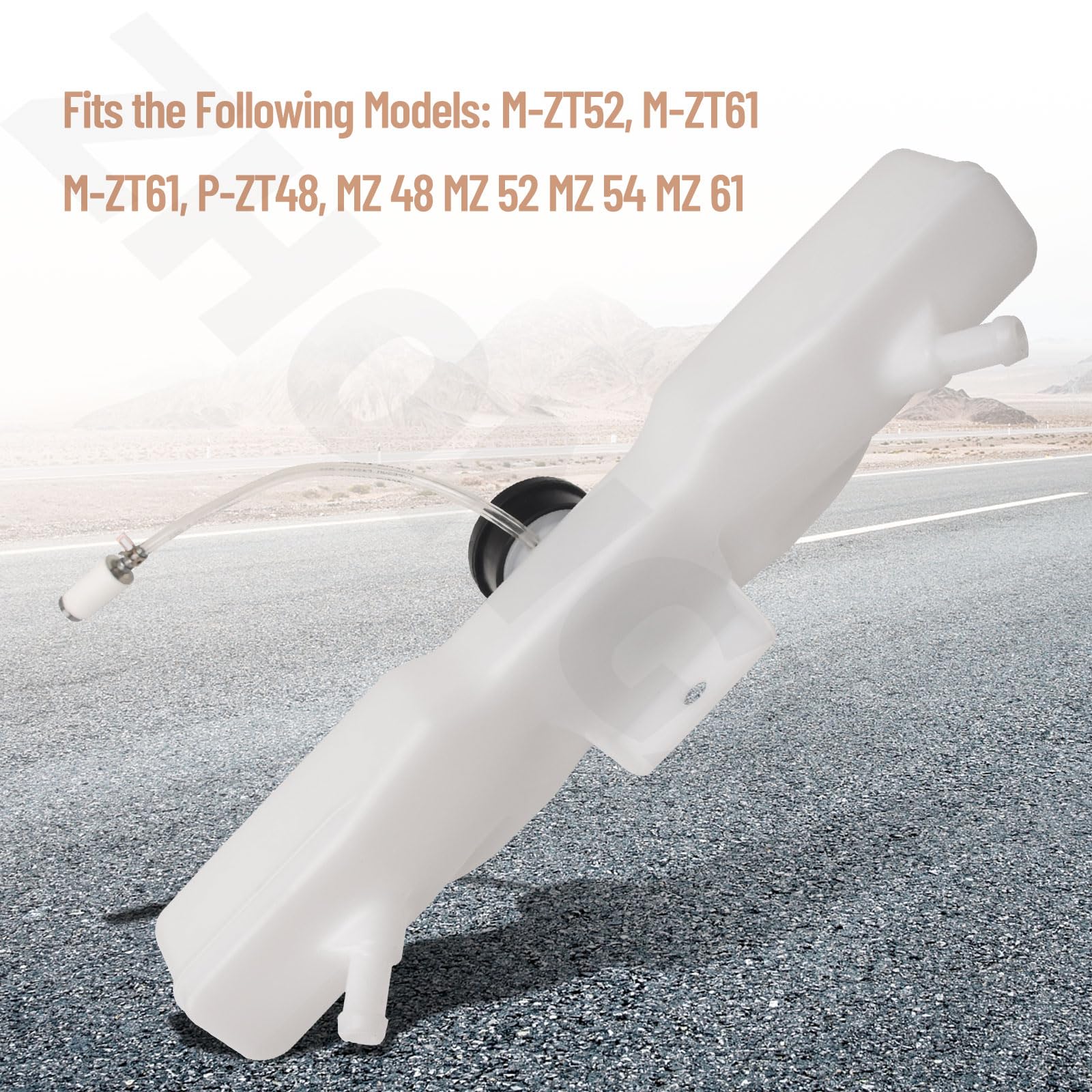 585318201 - Depósito de combustible para cortacésped Husqvarna MZ 48 MZ 52 MZ 54 MZ 61 M-ZT52 M-ZT61 M-ZT61 P-ZT48, sustituye a 584807501