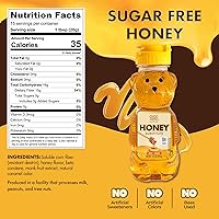 Vista 2 de ChocZero Sustituto de miel sin azúcar, equivalente a miel natural 1:1, apto para dieta keto y vegana, botella de 10.5 onzas