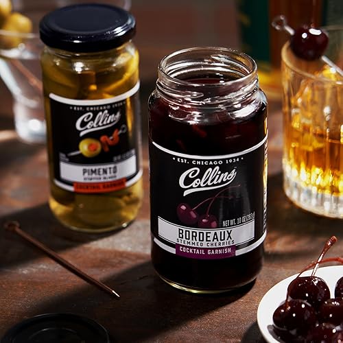 Miniatura 8 de Collins Gourmet - Aceitunas de pimiento  Guarnición prémium para cócteles, martinis sucios, ensaladas, bandejas de aperitivos, embutidos, platos de