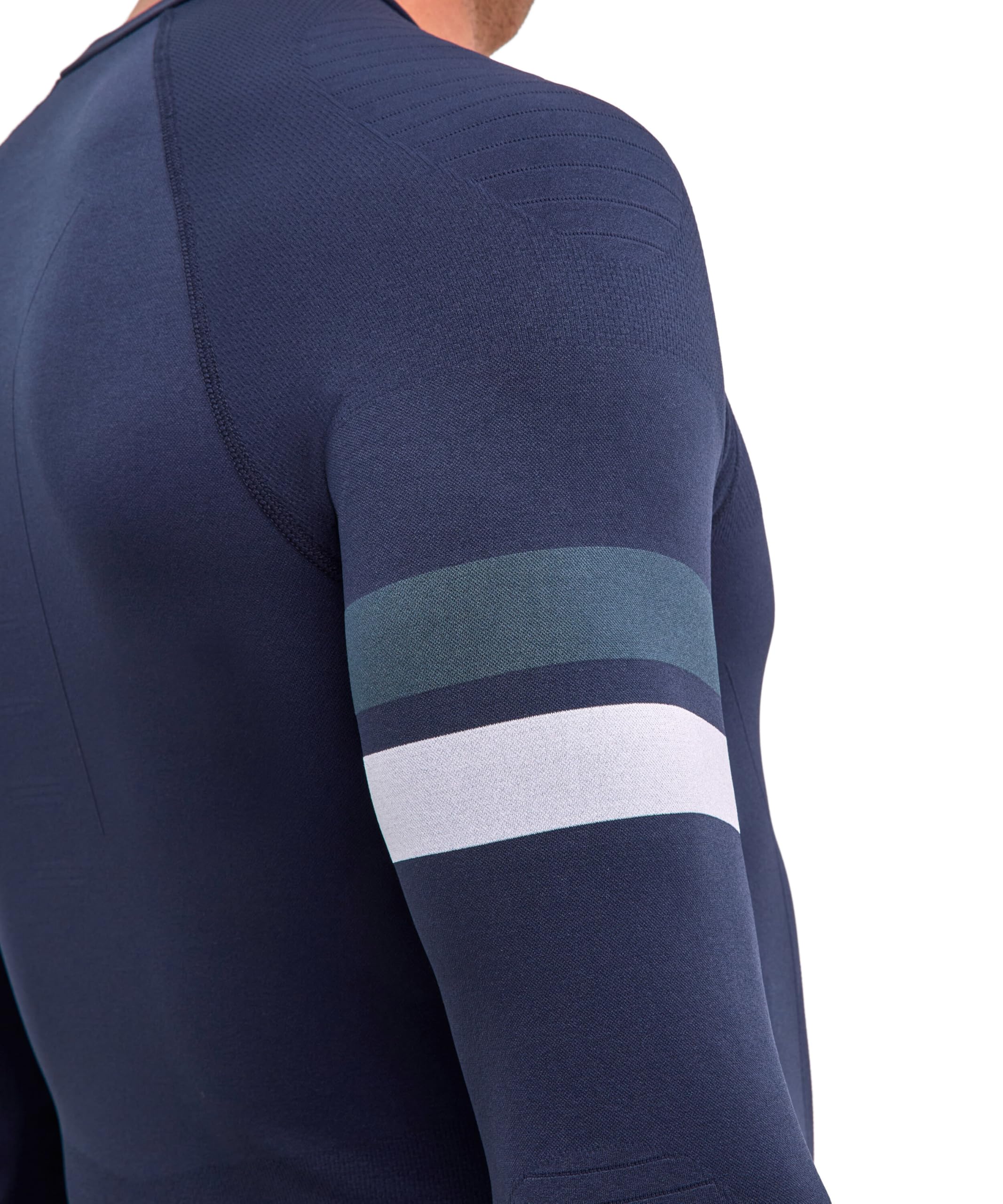 FALKE Mężczyźni Warstwa podstawowa (góra) Maximum Warm Trend Round Neck M L/s Sh materiał funkcyjny szybkoschnące termoaktywne 1 Sztuka, Niebieski Space Blue 6116, M
