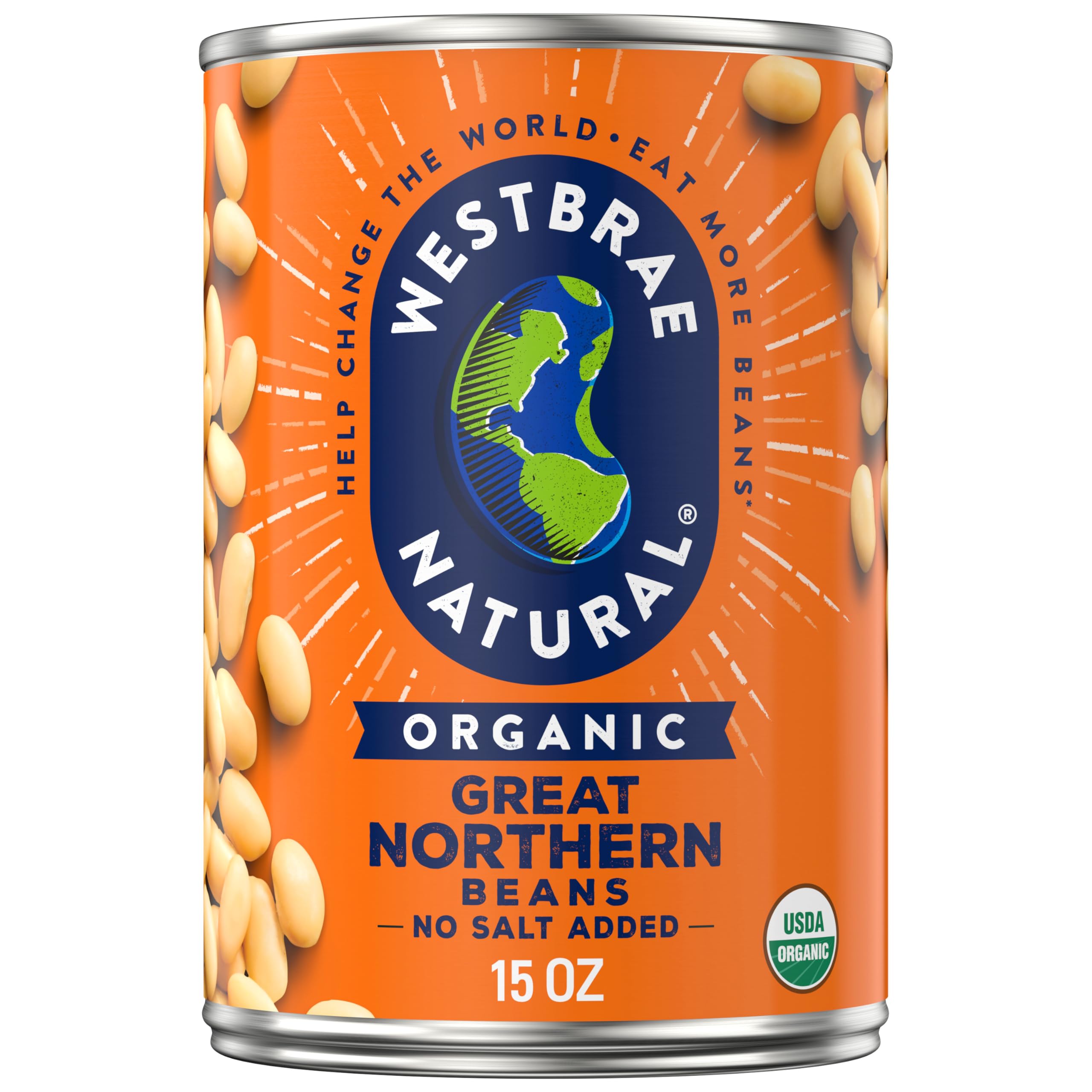Westbrae Natural, Vegetarian Organic, Great Northern Beans, 15 oz