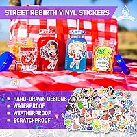 Vista 4 de Calcomanía de vinilo impermeable con texto en inglés «But First Kombucha», bonita y divertida para amantes de la kombucha, laptop, botella de agua