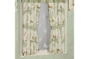 Floral Butterfly Eden Tailored Eggshell Curtains: Luxury Touches for Your Windows