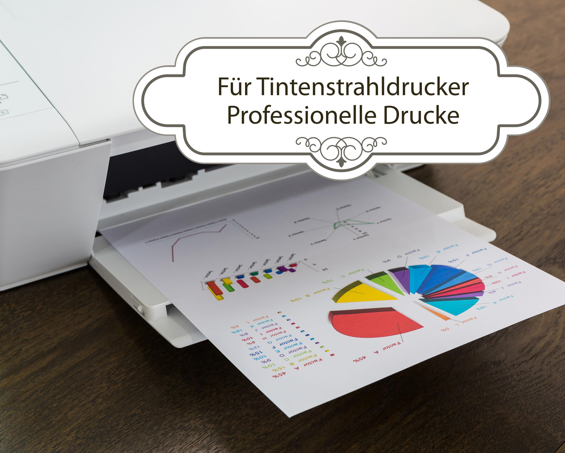 TATMOTIVE Fotopapier Fotokarton A4 200g matt Inkjet 500 Blatt | Beidseitig bedruckbar, hohe Opazität, perfekte Planlage, ideal für Einladungen und Postkarten, von Hand beschreibbar