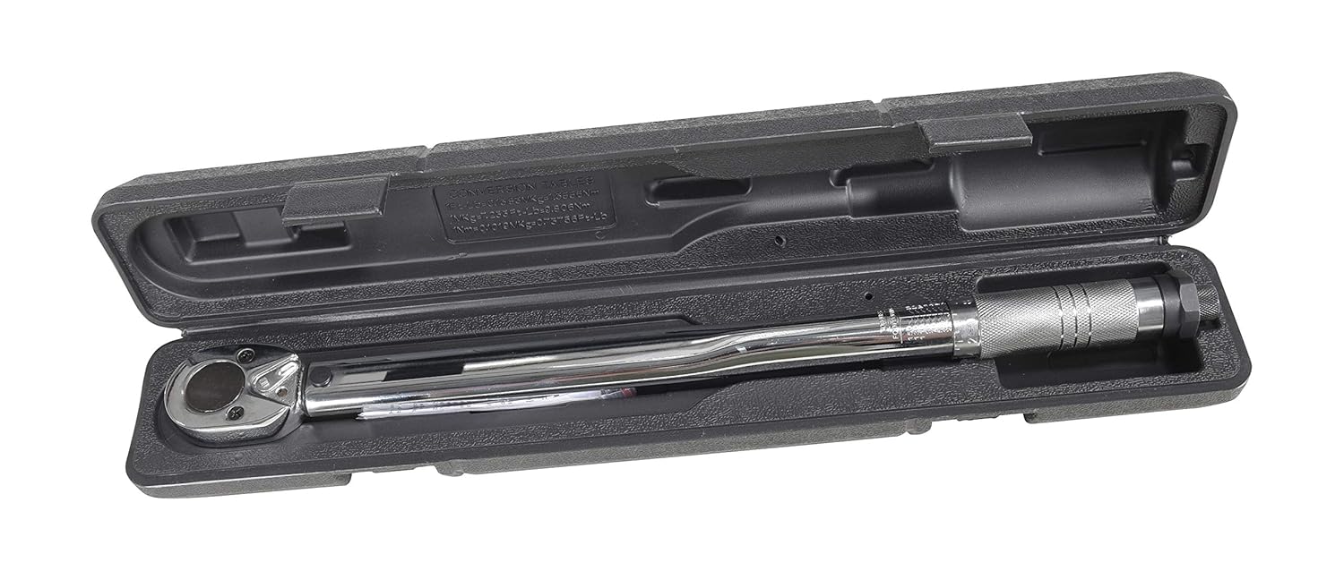 Vestil TW-12 Torque Wrench, 18-1/4" Length, 1/2" Drive Size