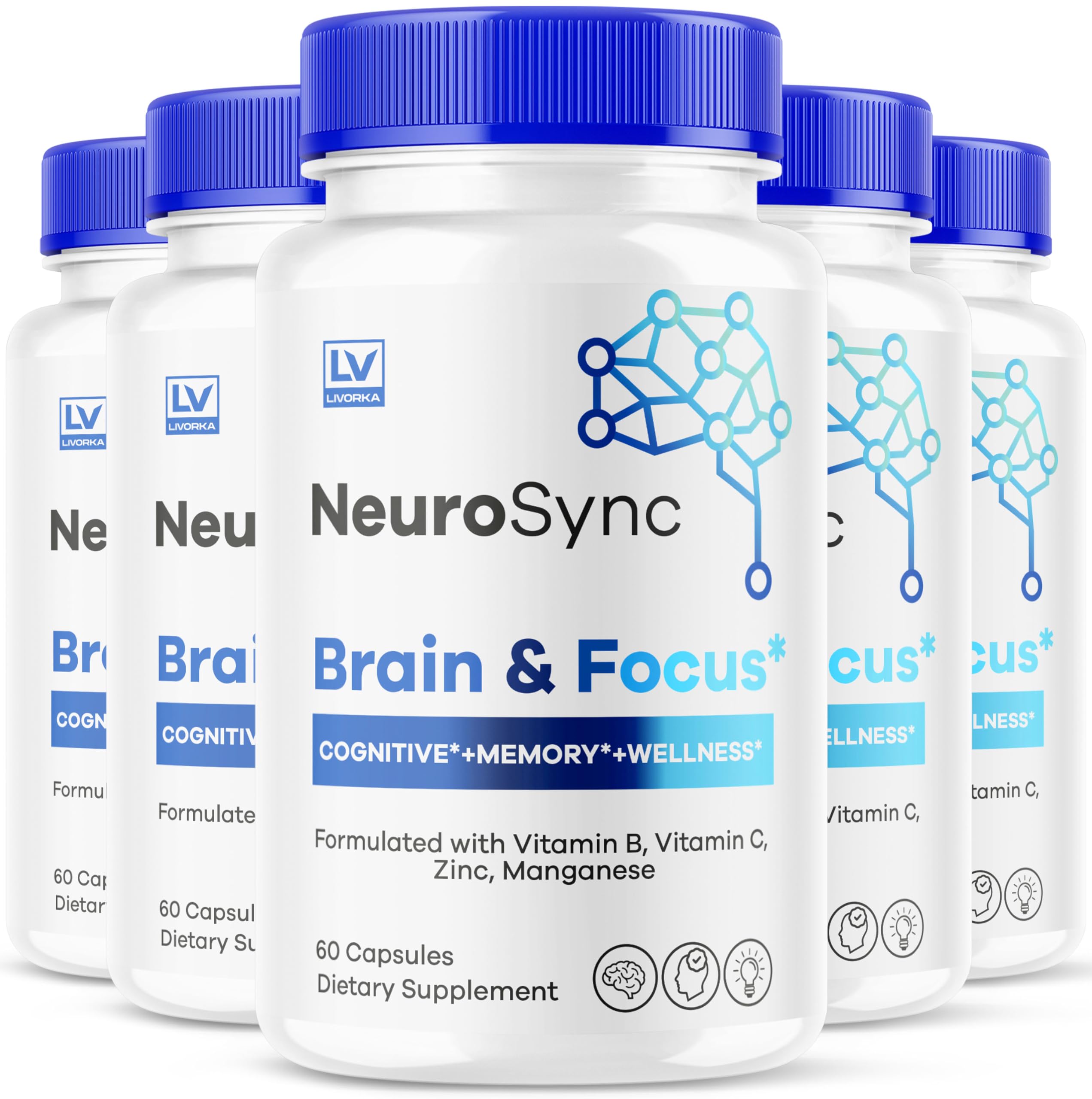 Amazon.com: (5 Pack) NeuroSync Brain Capsules, Neuro Sync Brain