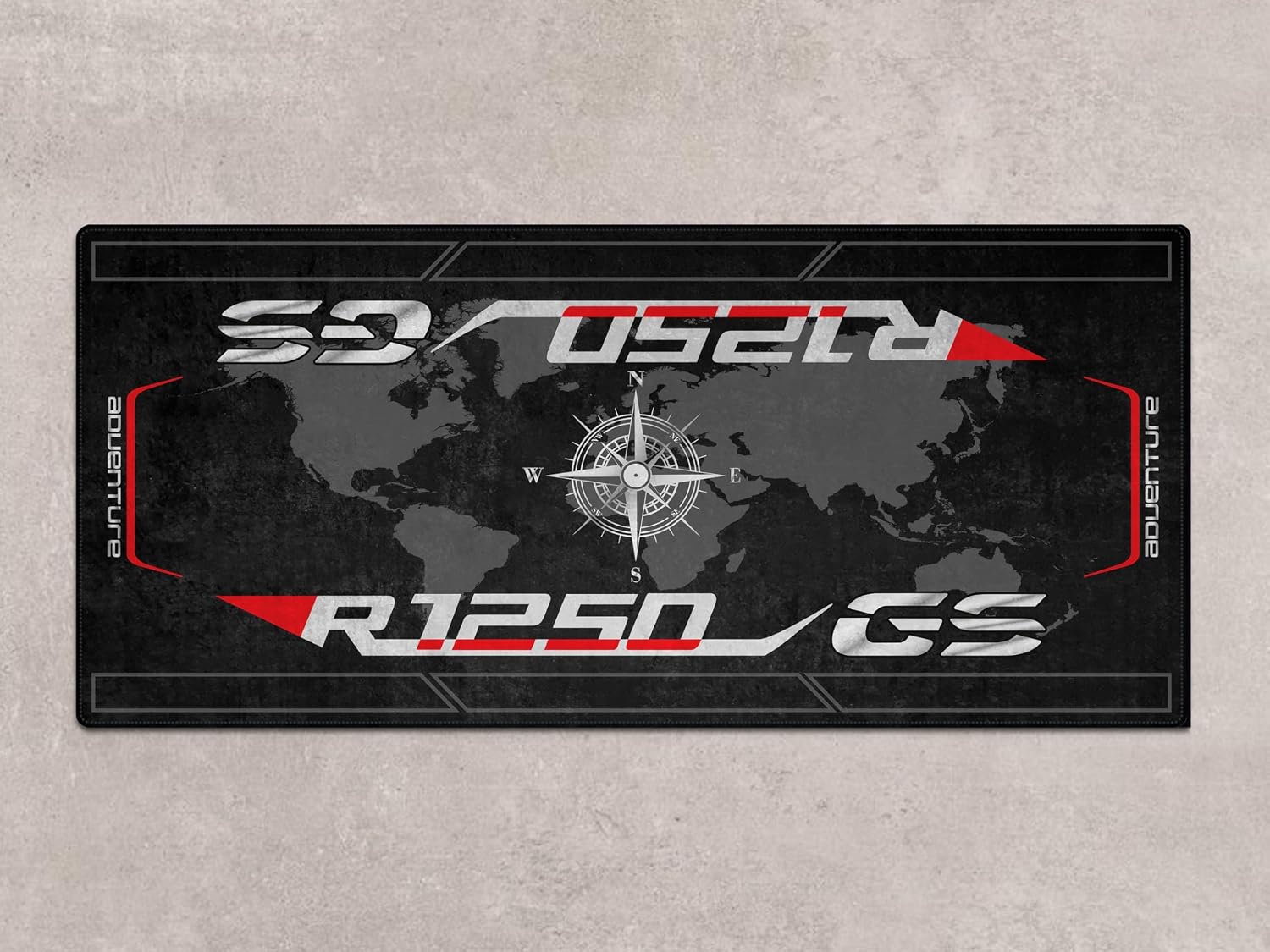 Parking Mat for R1250 GS Motorcycle Model, Display and Pit Mat, Washable Non-Slip Garage and Showroom Floor Carpet - Rug (Ice Grey, Size 1 : 86.6 x 39.4/220 x 100 cm)