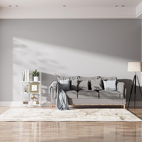 Miniatura 94 de Crofy - Estantería plegable sin montaje para sala de estar, estante plegable blanco de 5 niveles para oficina en casa, organizador de almacenamiento