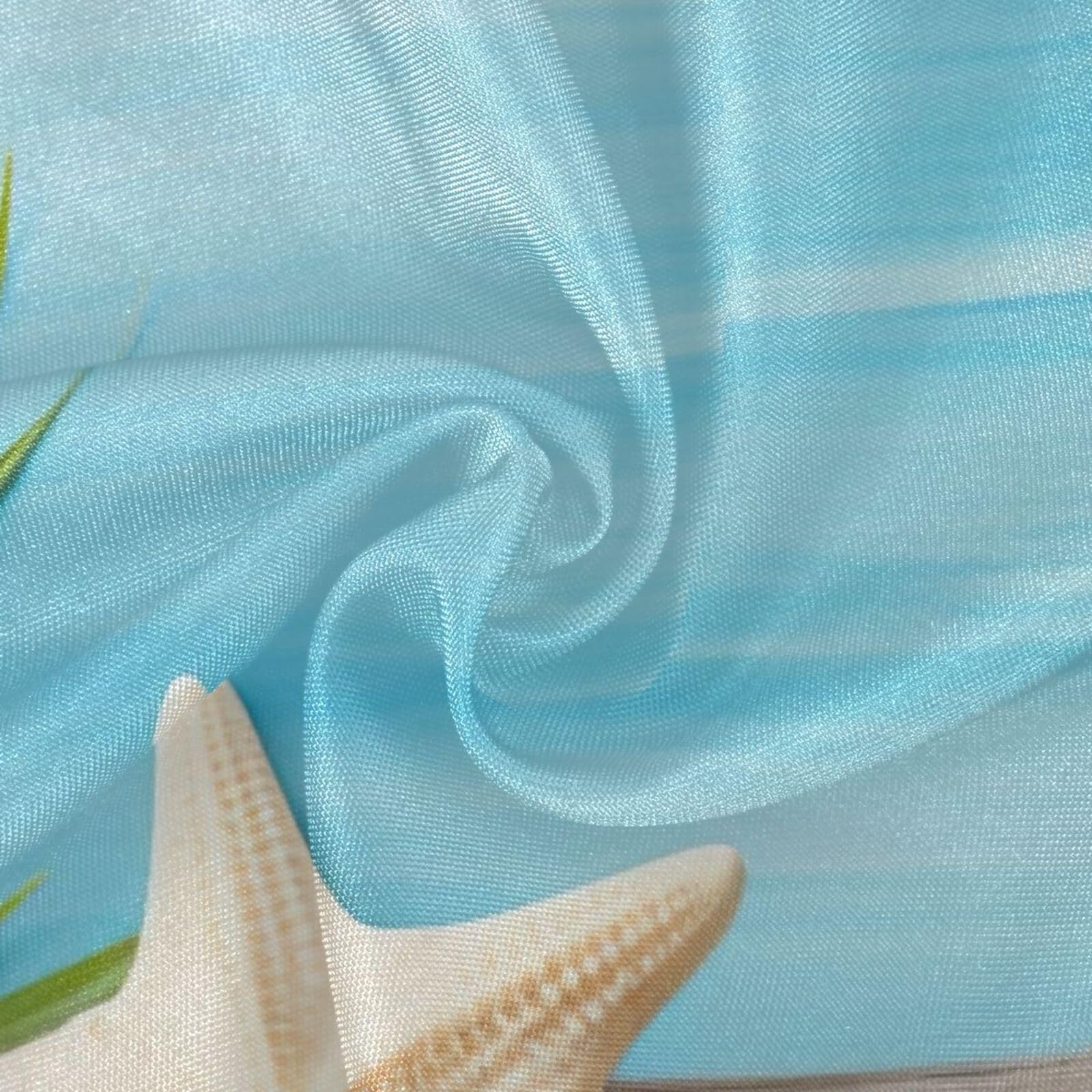 Wajiw 60 Inch Indoor Outdoor Round Tablecloth with Umbrella Hole and Zipper Waterproof Patio Table Cover for Camping Dining Room Party Outdoor Picnic,Starfis