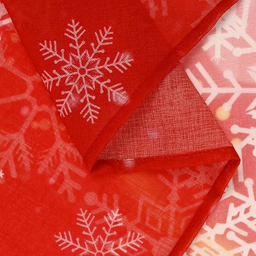 Miniatura 6 de BLEUM CADE Cortinas traslúcidas de Navidad con estampado de copo de nieve para sala de estar y dormitorio, 63 pulgadas, cortinas traslúcidas de gasa