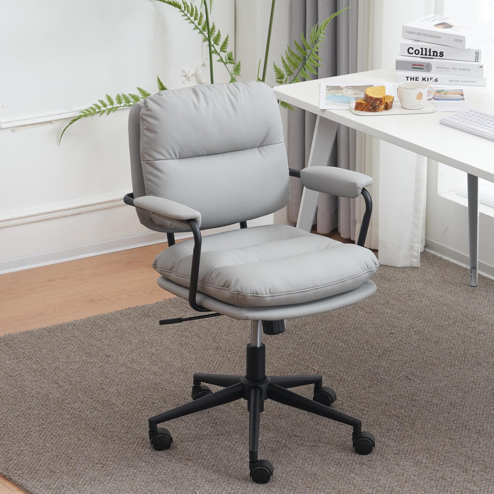 ブラウン デスクチェア 在宅ワーク オフィスチェア 3Dソフトパッド 疲れにくい 楽天市場】【最大1500円引くクーポン利用中！】デスクチェア オフィス