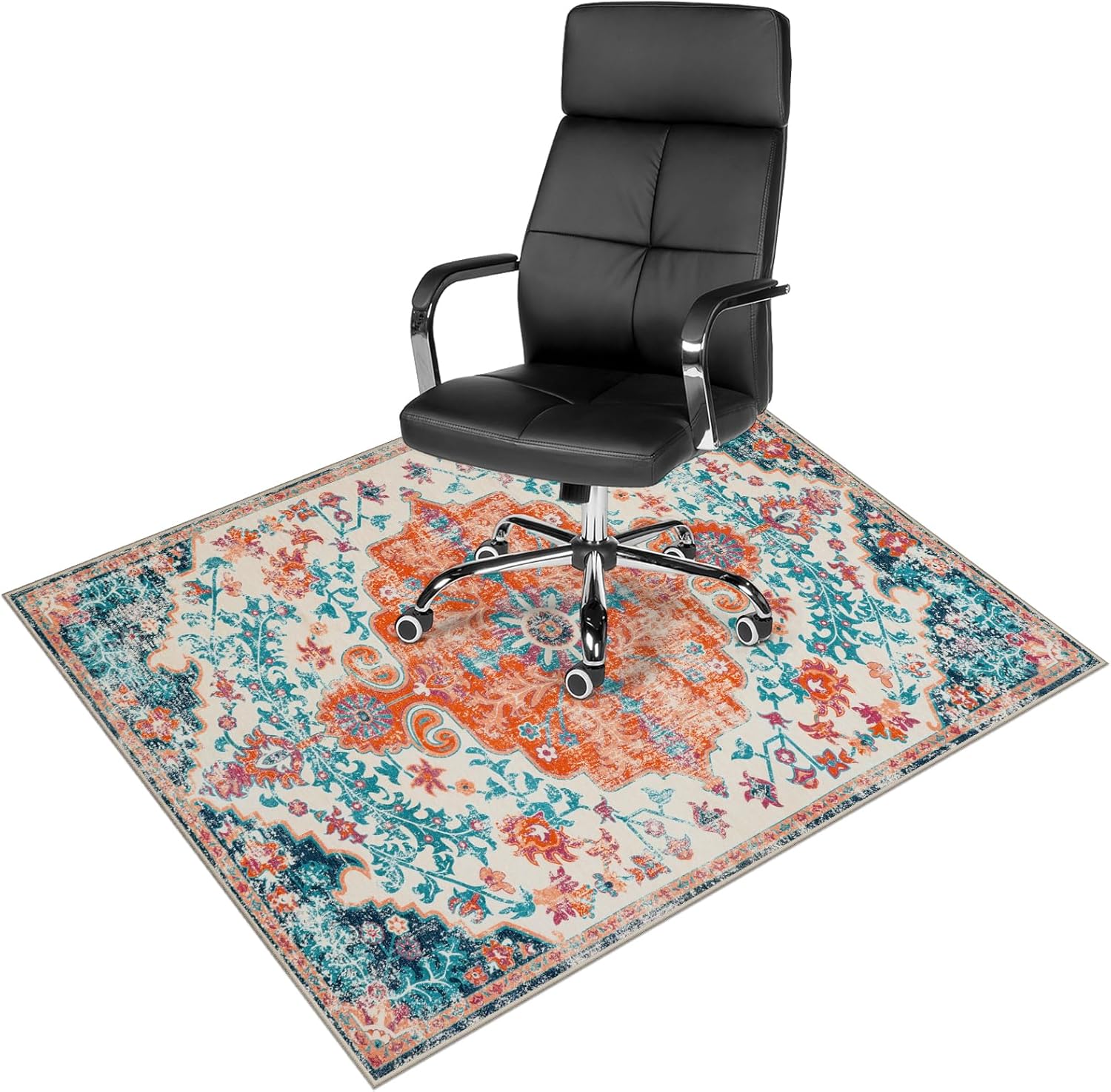 Anidaroel Chair Mat for Hardwood Floor, 48"x60" Desk Chair Mat for Hard Floors, Anti-Slip Office Rugs for Rolling Chairs