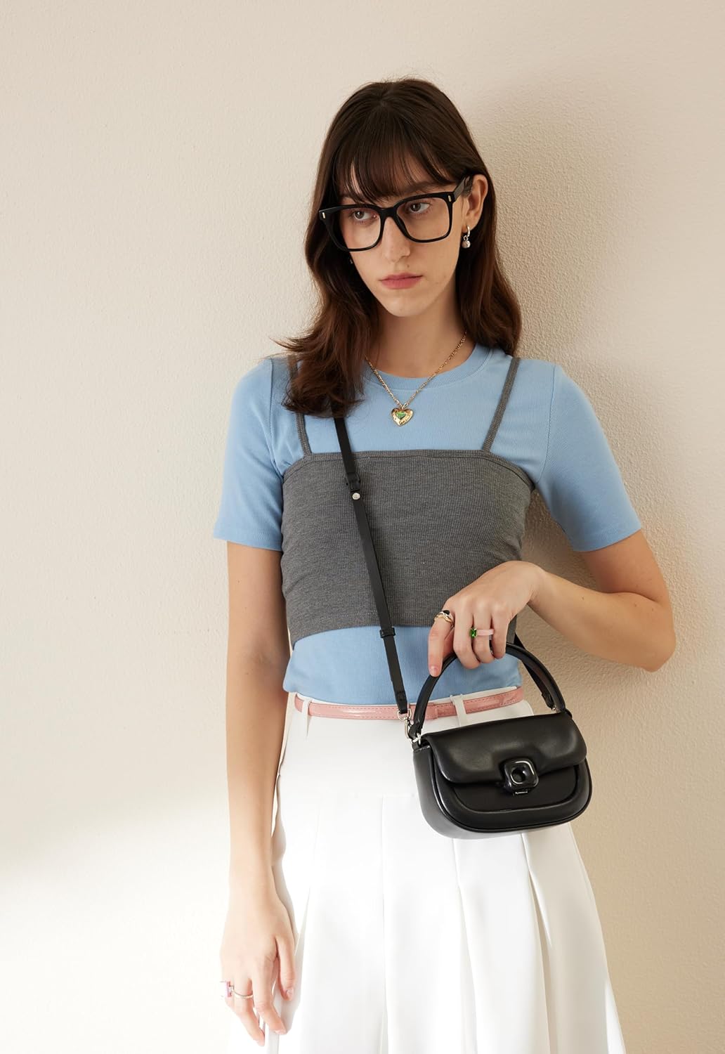 LA FESTIN Small Crossbody Purse for Women Leather Crossbody Bag Mini Clutch Handbags - Image 2