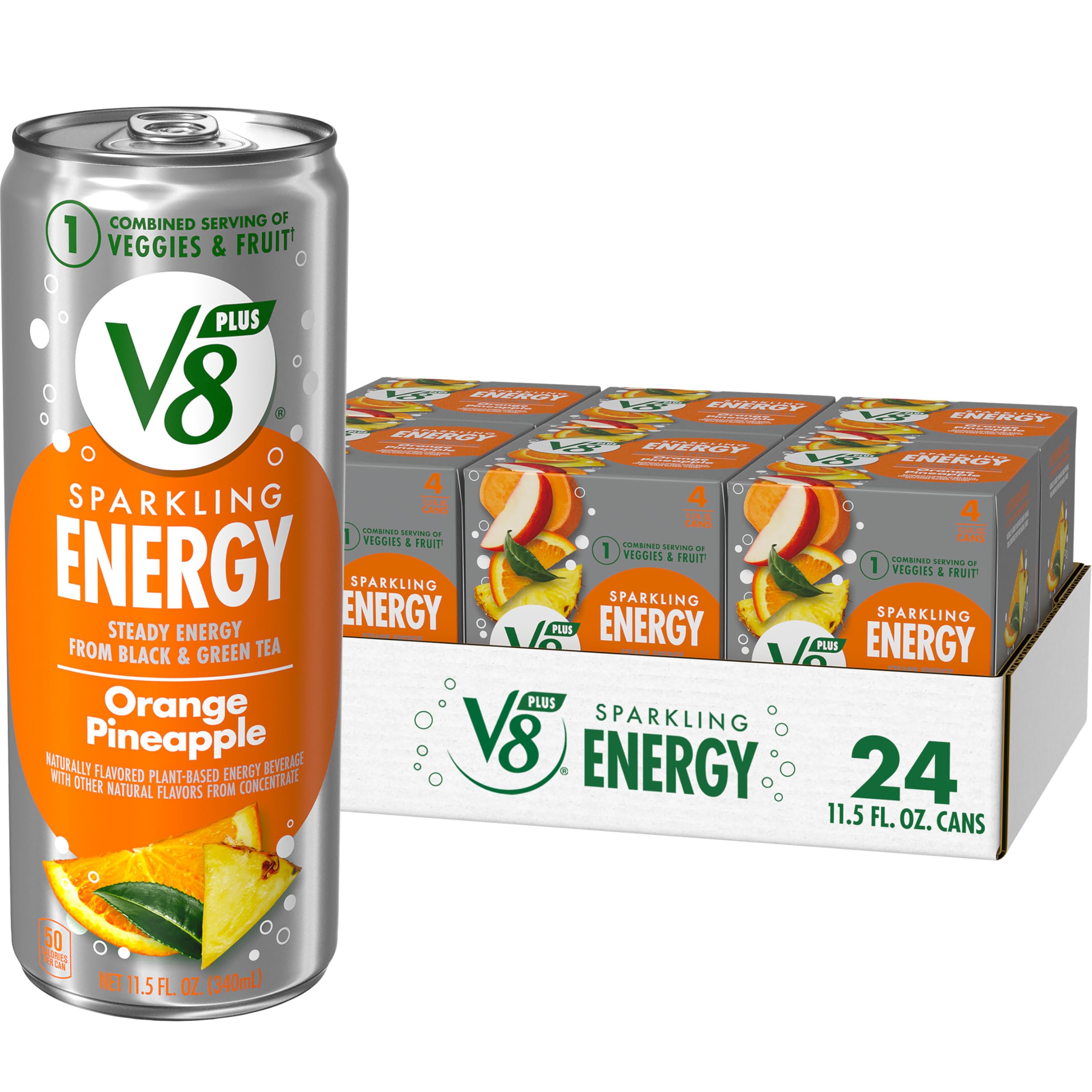 V8 +Energy Orange Pineapple