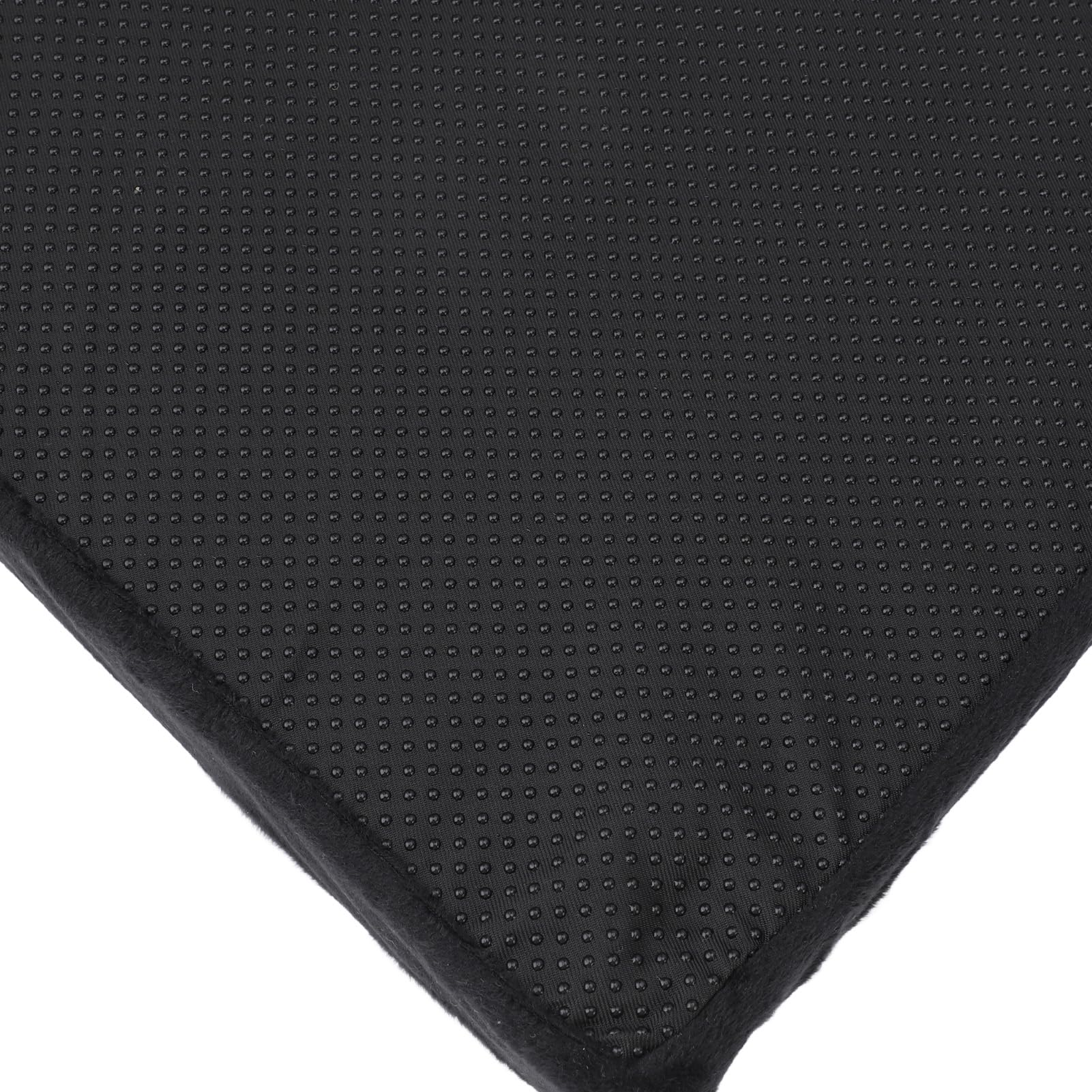 Poggiapiedi ergonomico nero, poggiapiedi da ufficio regolabile, poggiapiedi in memory foam ad alto rimbalzo sotto la scrivania, poggiapiedi a mezzo cilindro con tessuto