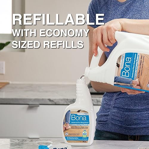 Miniatura 4 de Bona PowerPlus - Espray limpiador profundo para suelos de madera dura fórmula oxigenada 32 onzas líquidas