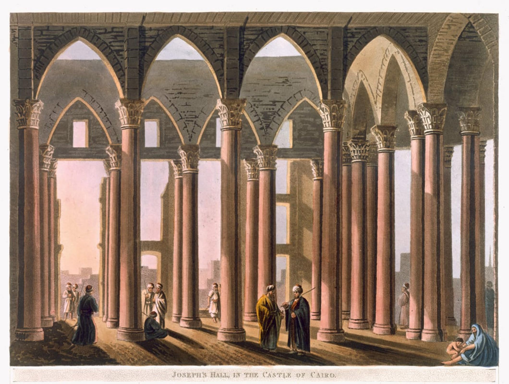 Serendipitp No Frame Retro Picture Poster Wall Art Pictures Painting S Hall In The Castle Of Cairo From Views In Egypt By Mayer Wall Art Canvas Print For Wall Decor 60X90cm