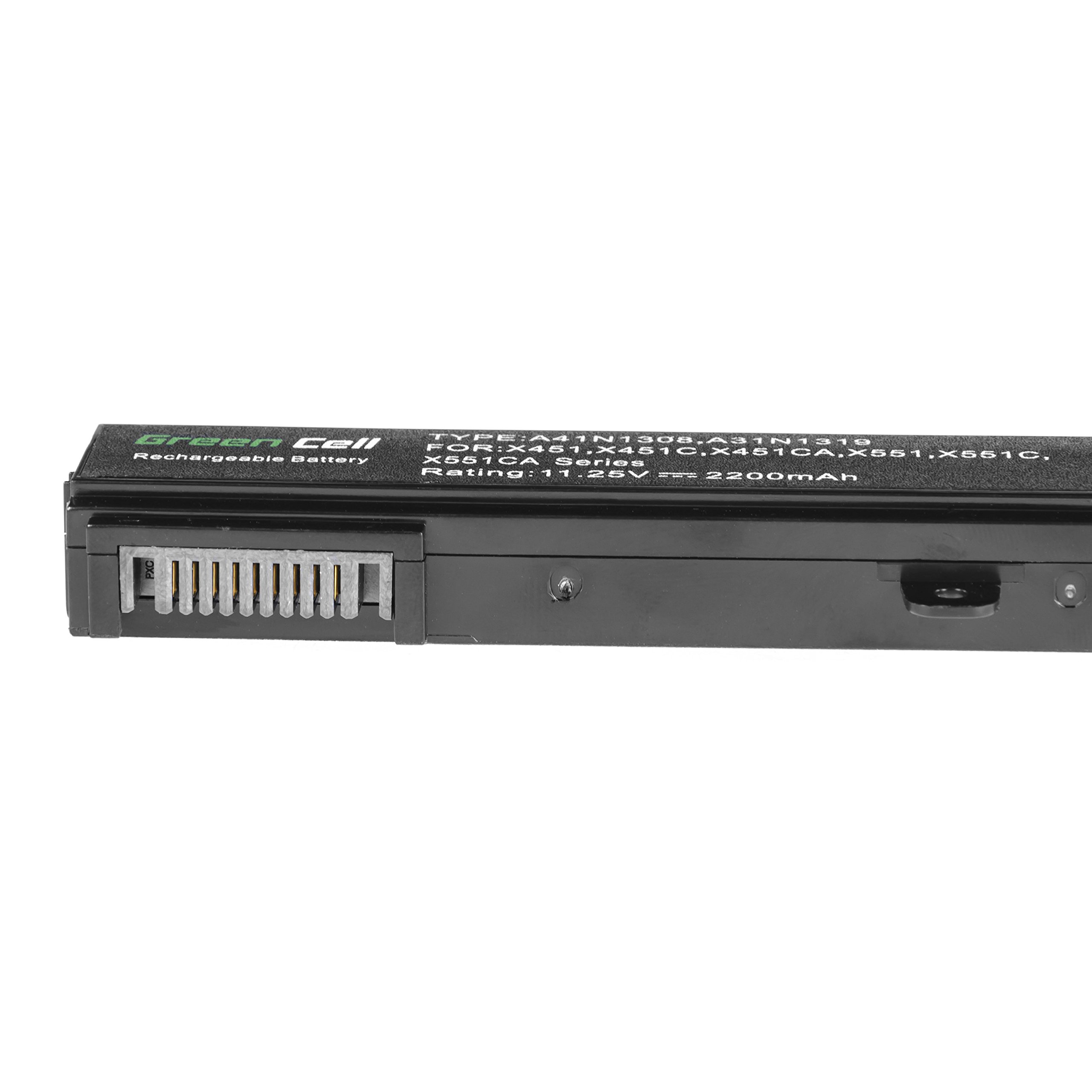 Green Cell Batteria Asus A31N1319 A31LJ91 per Portatile Asus X551 X551C X551CA X551M X551MA X551MAV R512 R512C D550 D550C F551C F551CA F551M F751L R508CA R509 R512CA X451 X451CA X451MAV X751L (11.25V)