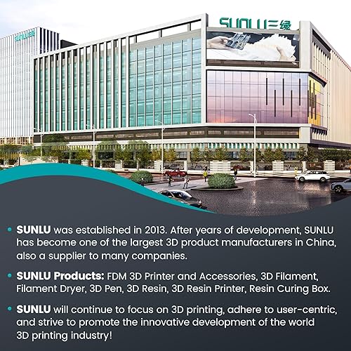 Miniatura 9 de SUNLU PLA filamento para impresora 3D, 1,75 PLA, precisión dimensional +- 0.001in, bobina de 2.2lb 0.069in