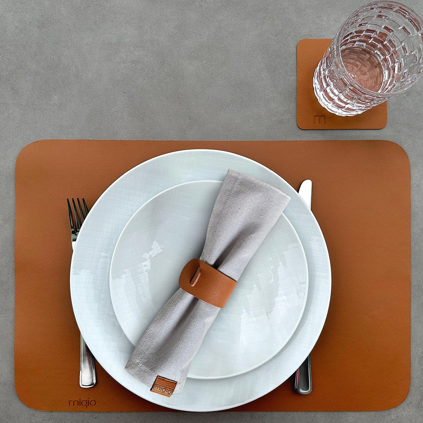 Tovagliette Pelle Olrla Tovagliette E Sottobicchieri Set 6 Nero, Tovaglietta In Pelle PU Tovagliette In Pelle Da Pranzo