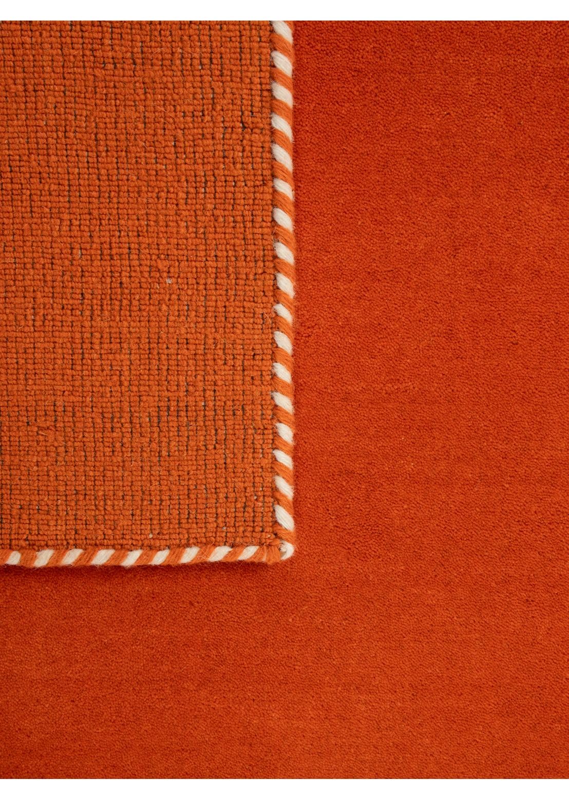 carpetfine Tappeto di lana Gabbeh Lola arancione 160x230 cm | Tappeto moderno per soggiorno e camera da letto
