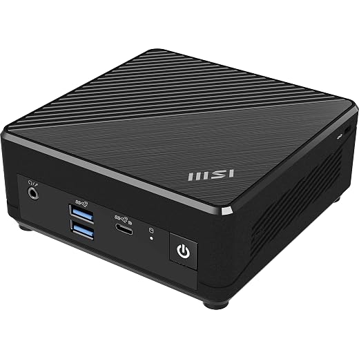 MSI Cubi N ADL Mini Desktop, 4 Core Intel Processor N100, 8GB DDR4, 512GB M.2 SSD Display Port, RJ-45, No Optical Drive, HDMI v2.1, Wi-Fi, BT Bluetooth 5, Win11 Pro