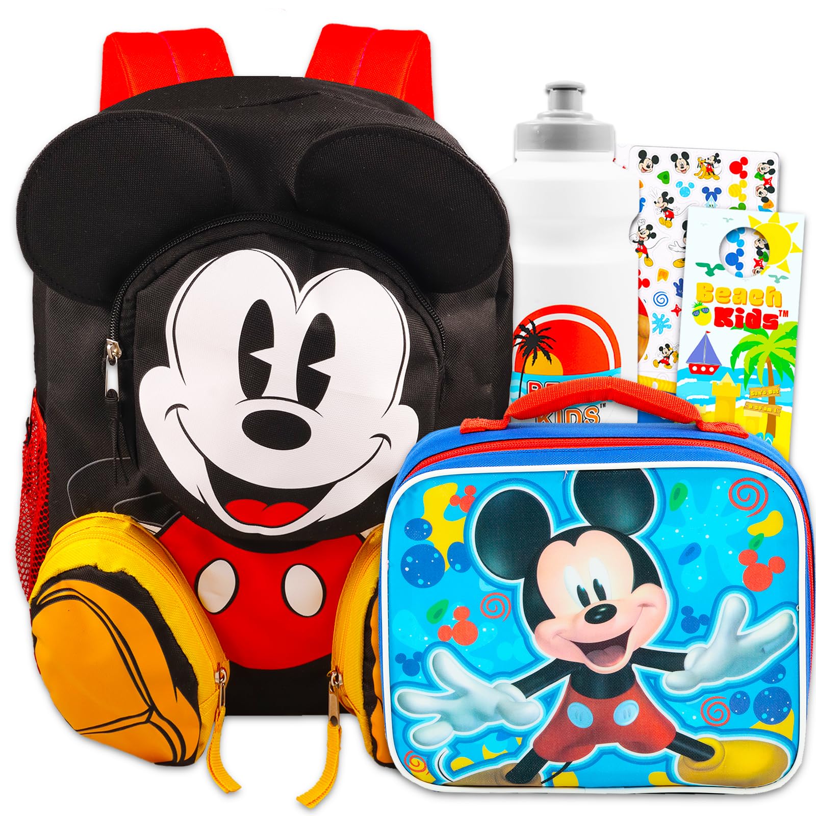 Amazon.com: Mickey Mouse Backpack and Lunch Box Set for Kids