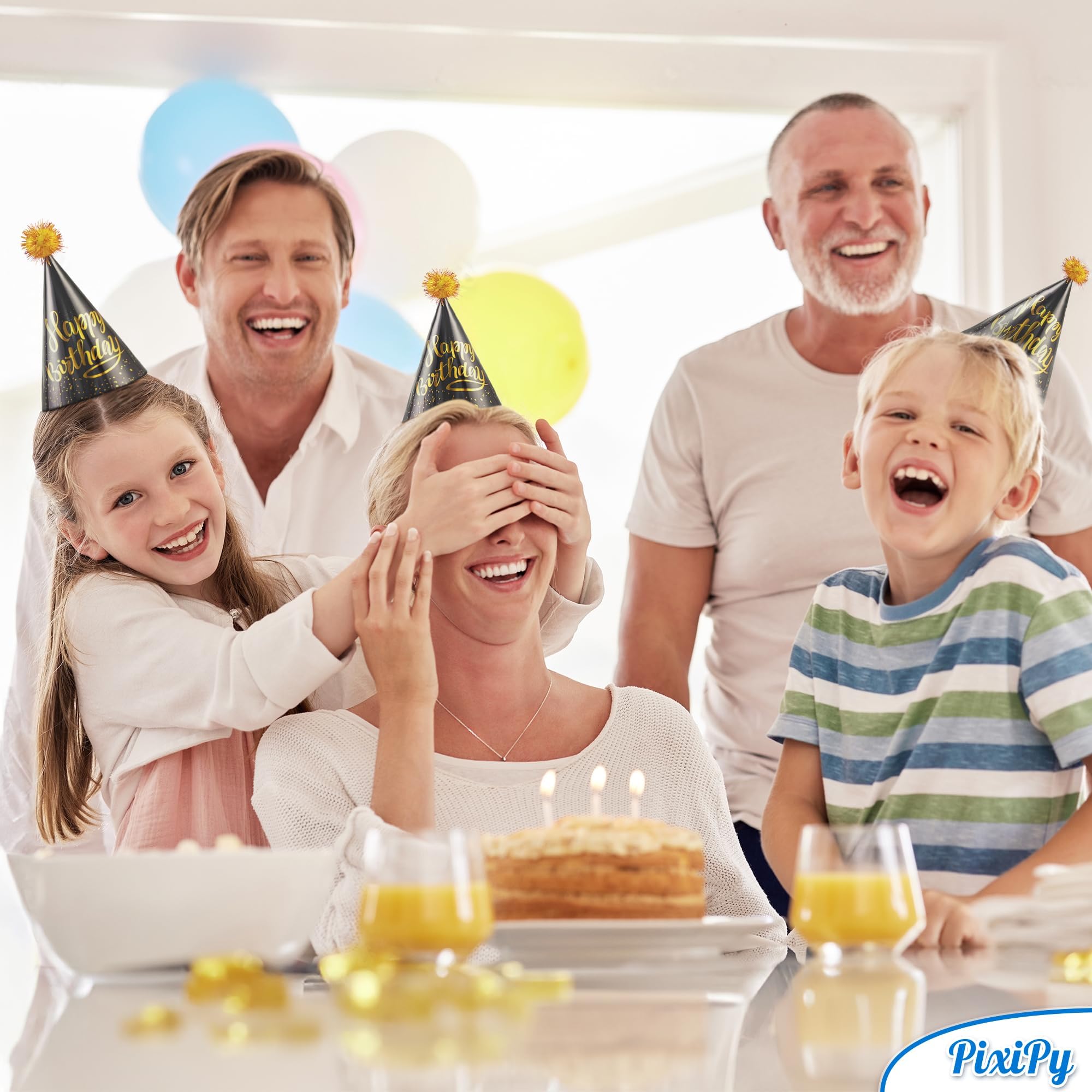 Birthday Party Hats for Kids - 10 Pieces - Celebration Headwear for Unforgettable Parties